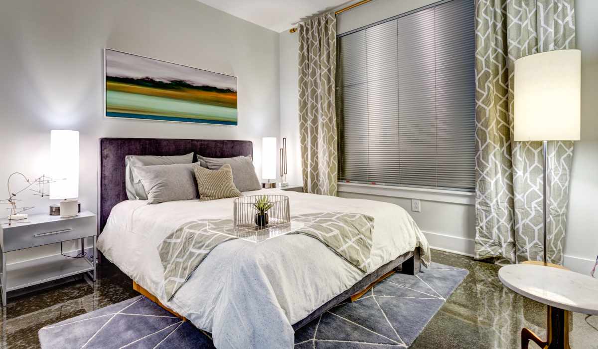 Spacious bedroom at Attain Downtown, Norfolk, Virginia