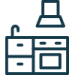 Kitchen icon at Promenade Apartment Homes in Winter Garden, Florida