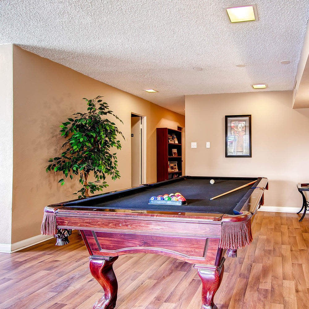 Pool table at Arvada Green Apartment Homes in Arvada, Colorado