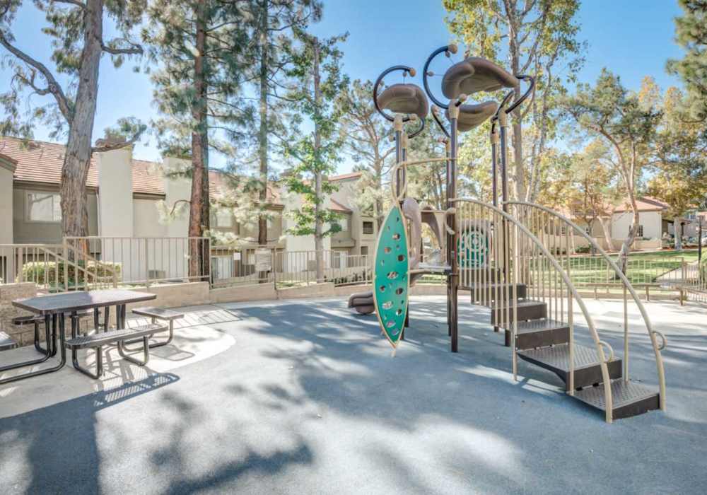 Kids play park at The Bluffs in Rancho Cucamonga, California