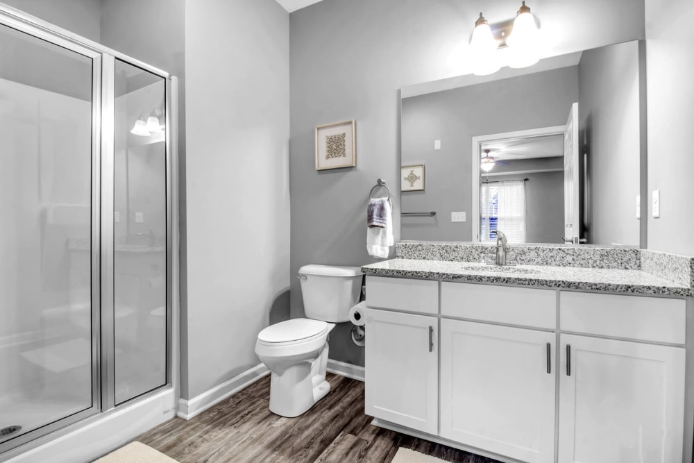 Inside View of the Bathroom in the New Unfurnished Units Building at Creekview Court in Getzville, New York