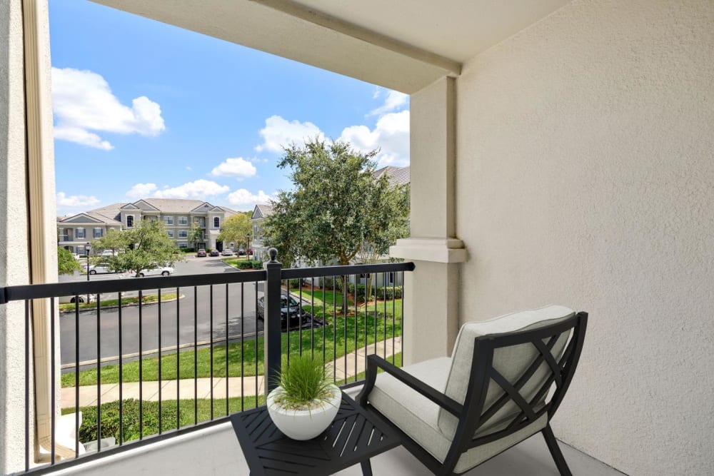 Patio area of a model home at Mirador & Stovall at River City in Jacksonville, Florida