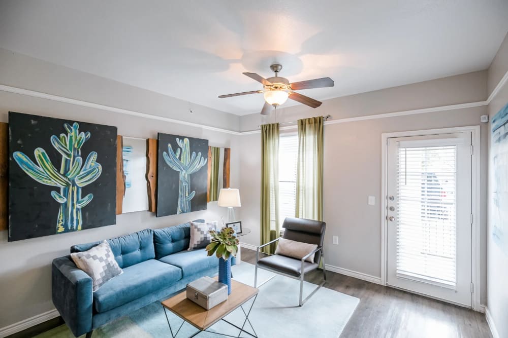 Pet waste station at Emerge Vista in San Antonio, Texas