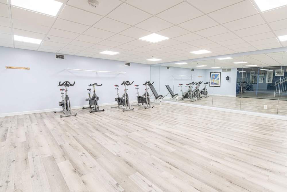 Community fitness center at The Pavilion in Maryland Heights, Missouri