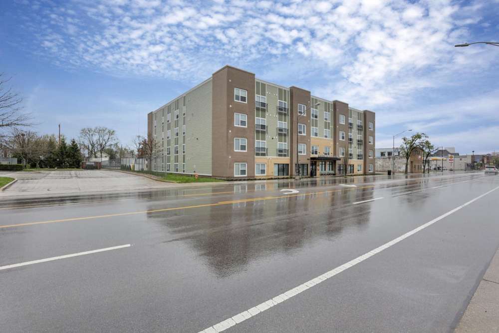 Apartment building with multiple windows at McKinley Manor in Columbus, Ohio