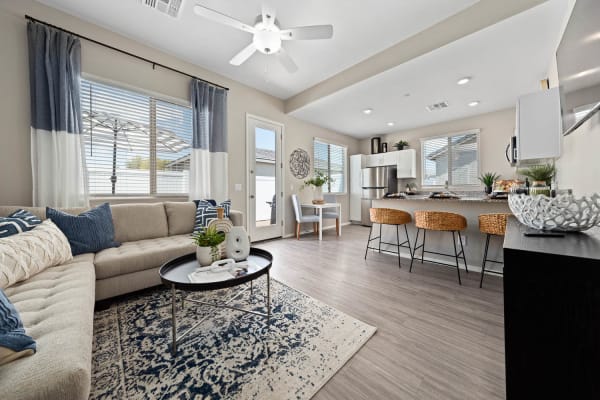 Interior hallway into bedrooms at Cottages at McDowell in Avondale, Arizona 