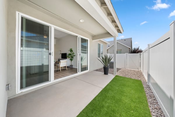 Private backyard at EVR Spur Cross in Queen Creek, Arizona