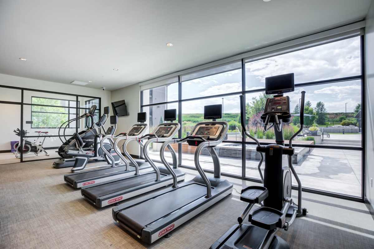 Treadmills at The Wyatt Apartments in Fort Collins, Colorado