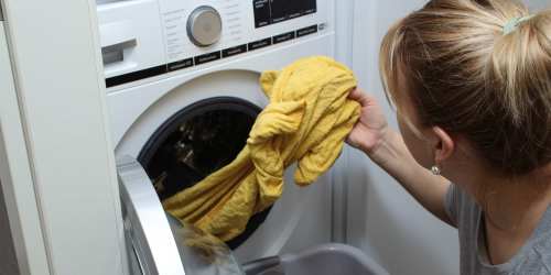 Laundry center in community at Sonoma Court in Santa Rosa, California