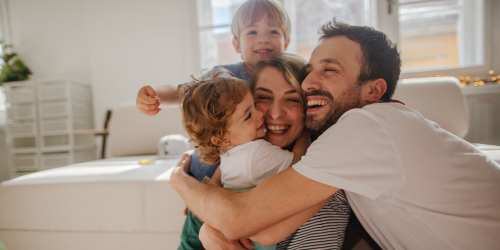Happy family at Parkview Village in Kissimmee, Florida