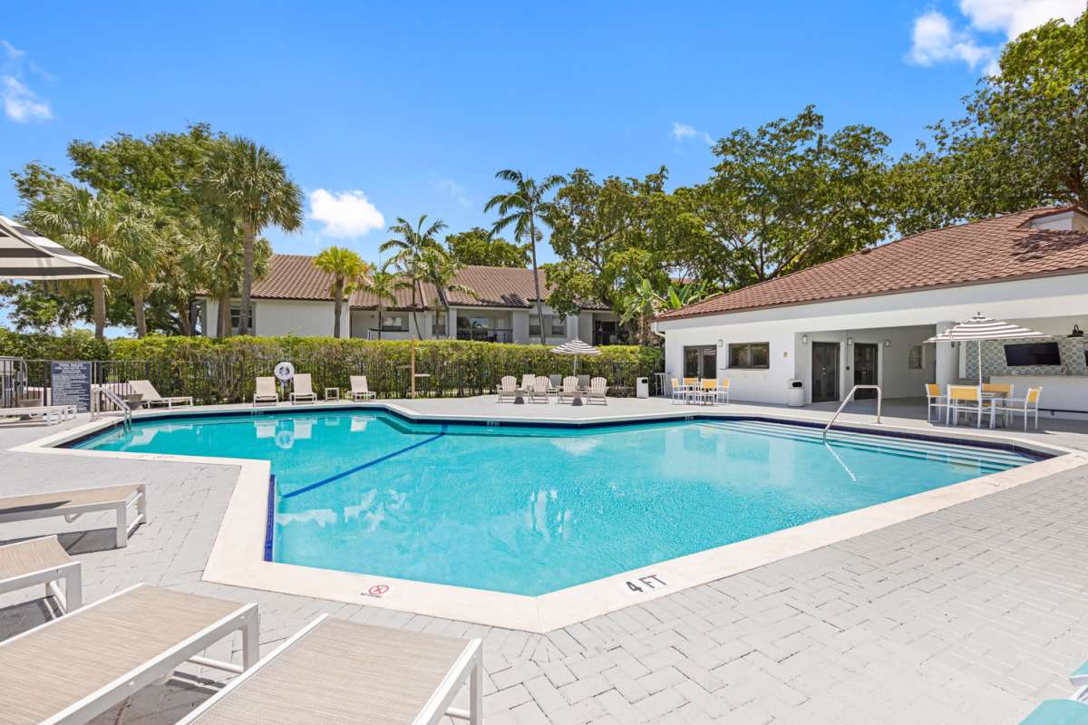 Swimming pool at Centro at Davie Apartments, Davie, Florida