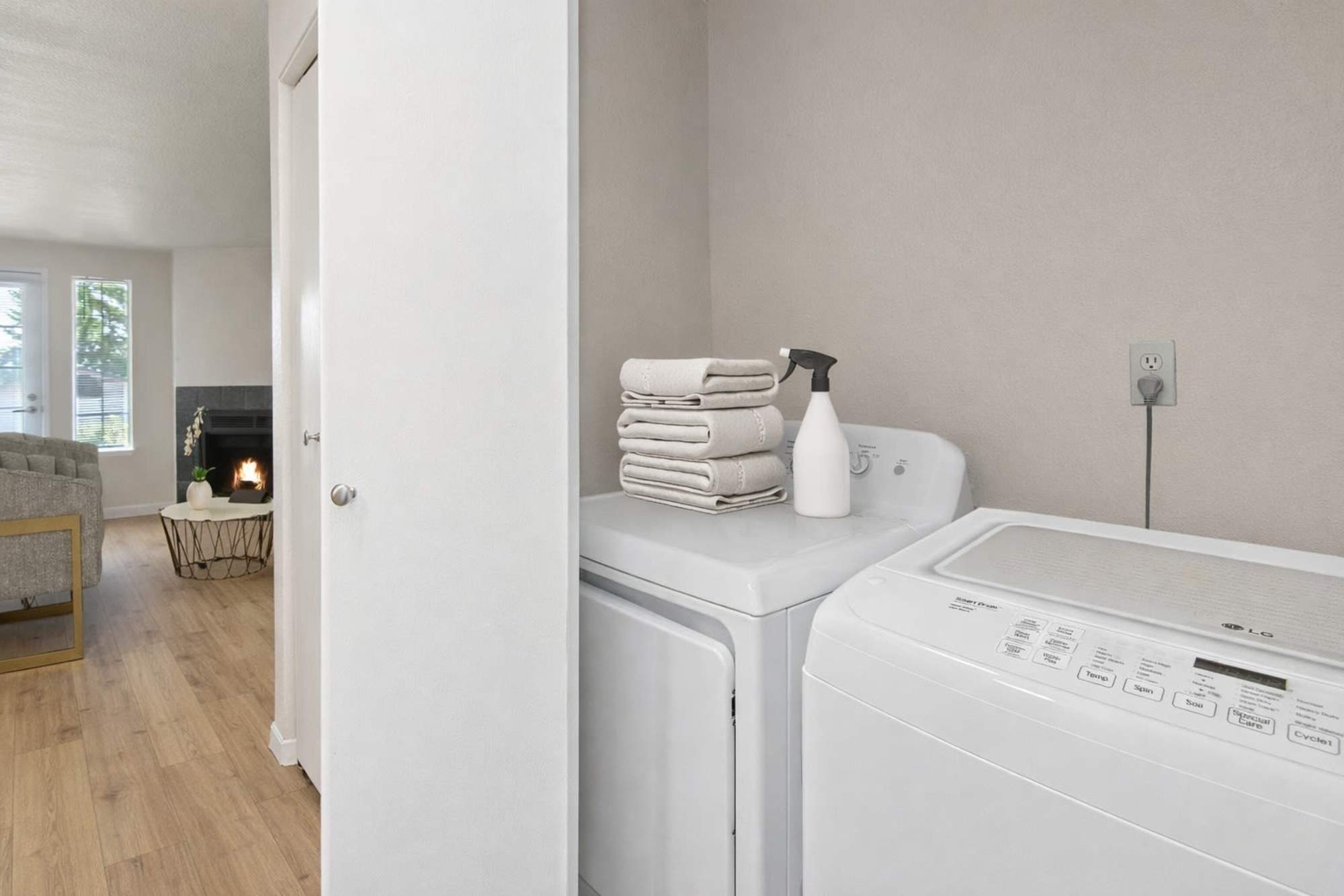 Washer and dryer connections at Wellington Apartments in Silverdale, Washington