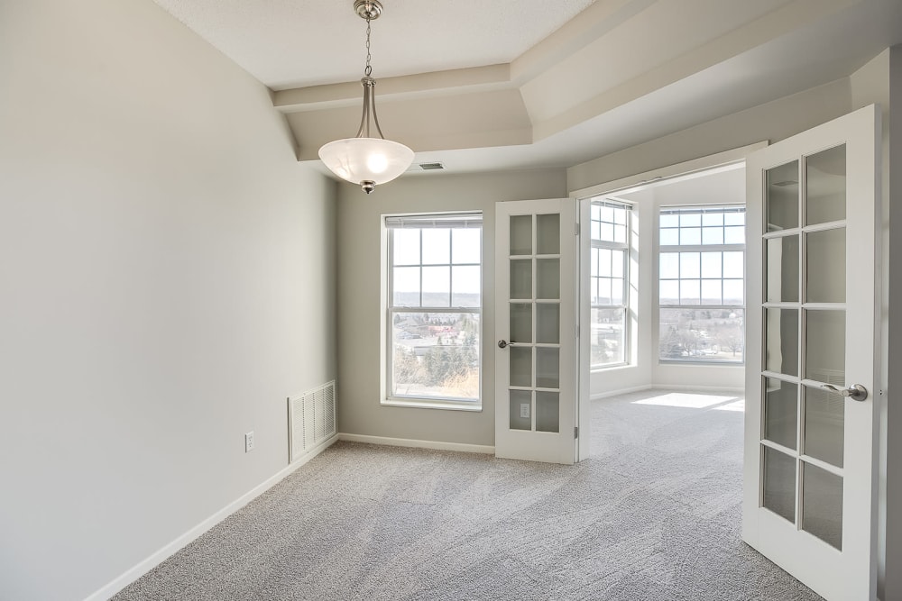 Large windows throughout the floor plan at Provence Apartments in Burnsville, Minnesota