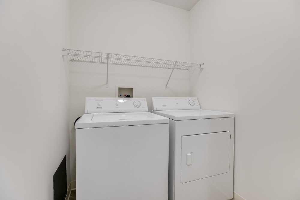 Full-size washer and dryer at Provence Apartments in Burnsville, Minnesota