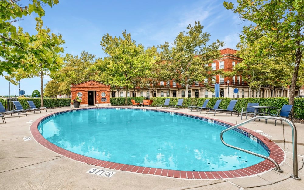 Swimming pool at Easton Commons Apartments & Townhomes in Columbus, Ohio