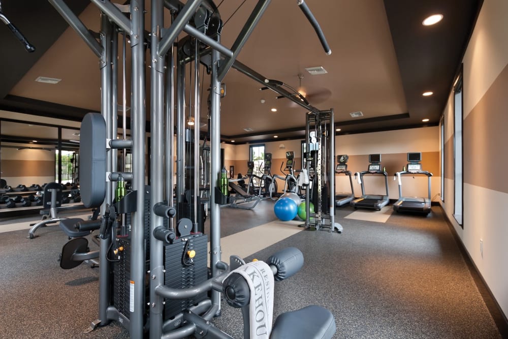 State-of-the-art fitness center at The Residences at Lakehouse in Miami Lakes, Florida