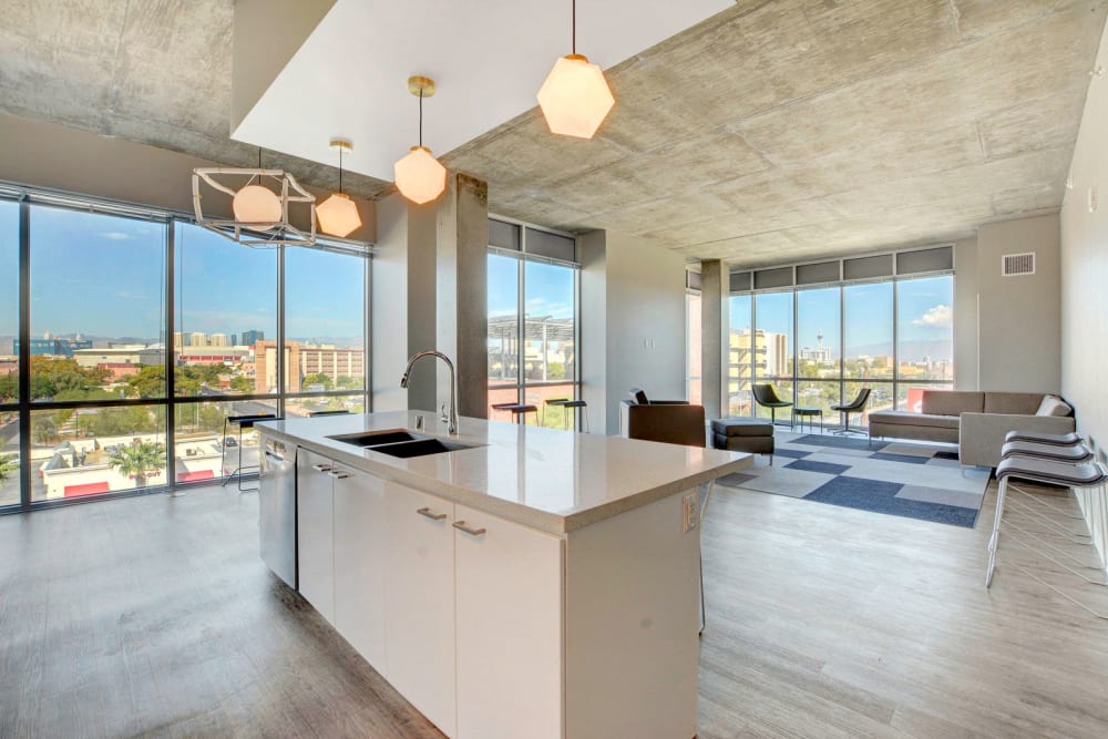 Open floor plan at the yoU in Las Vegas, Nevada
