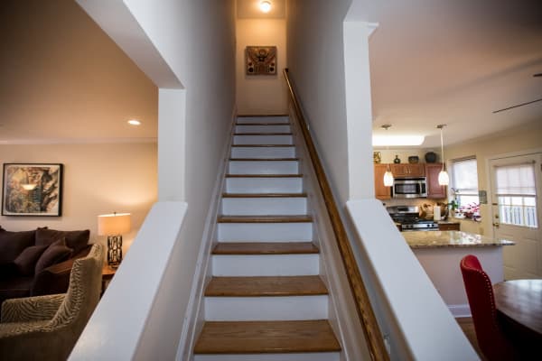 Convenient staircase at Englewood Village in Englewood, NJ