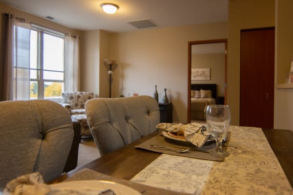 in-unit dining at Aurora on France in Edina, Minnesota