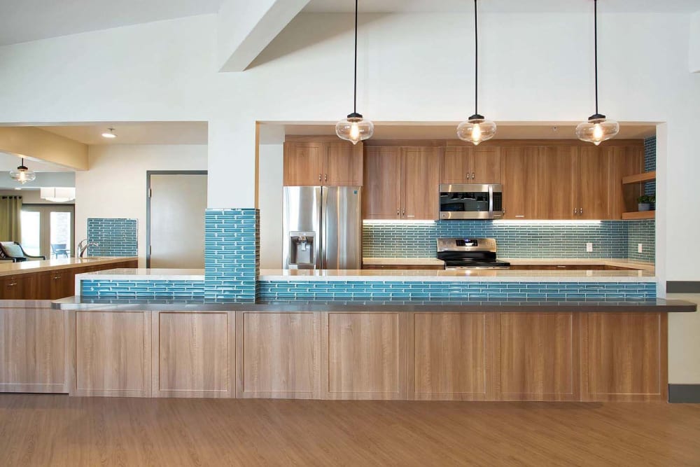 Community kitchen at Madonna Gardens in Salinas, California.