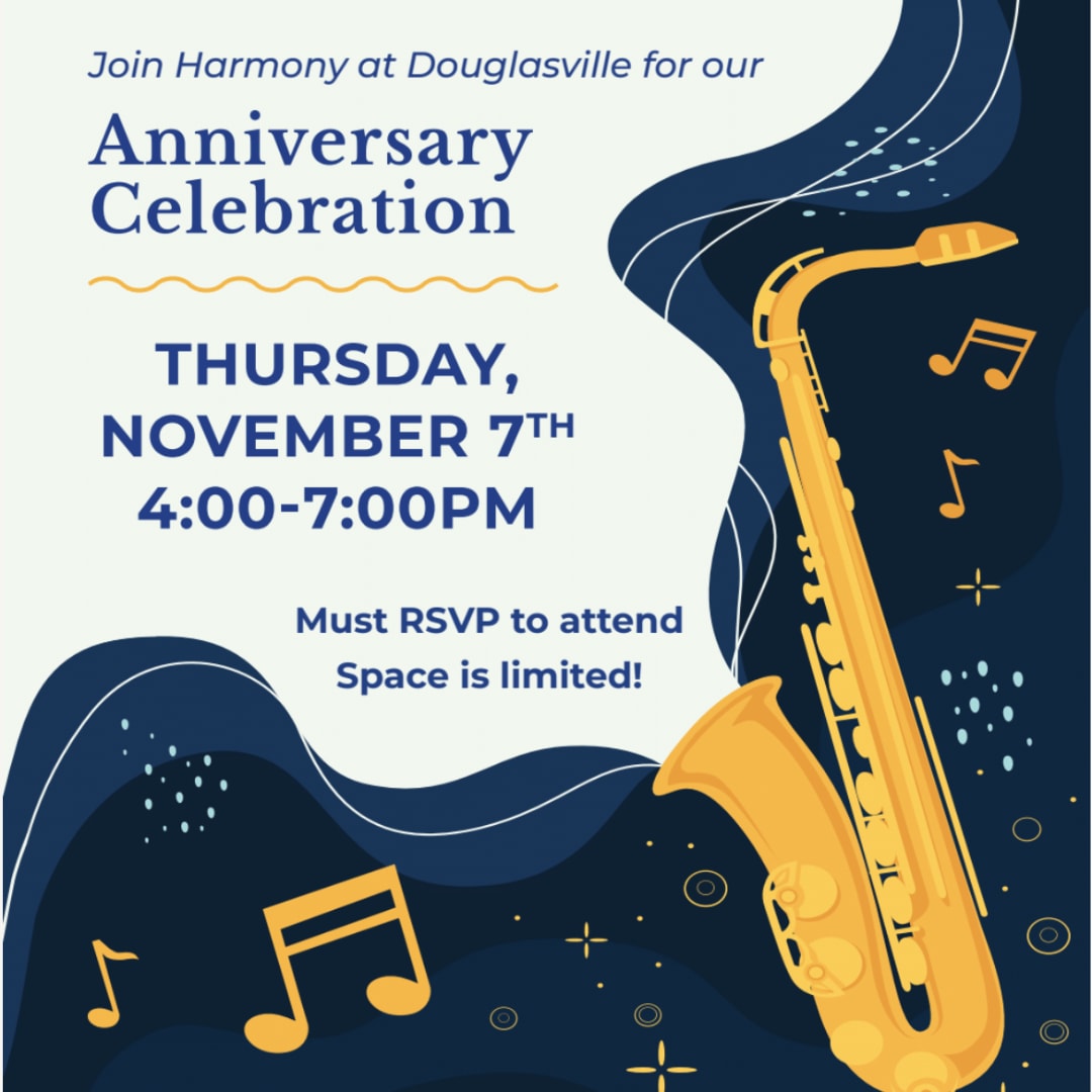 Join Harmony for our one year celebration