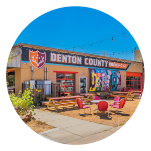 Denton County Brewing Company, a local restaurant near Sunstone Village in Denton, Texas.