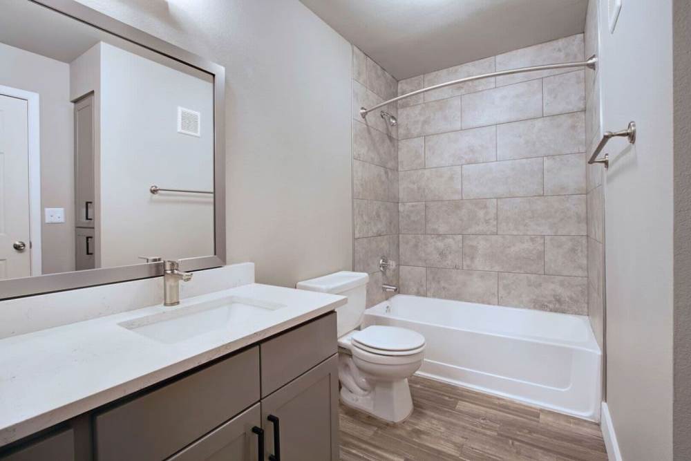 Bathroom with tub at Paseo Park in Glendale. AZ