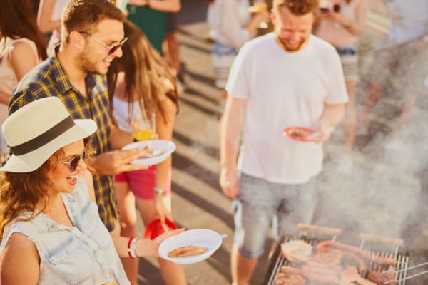 Residents drinks outside in the sun near The Piedmont in Tempe, Arizona