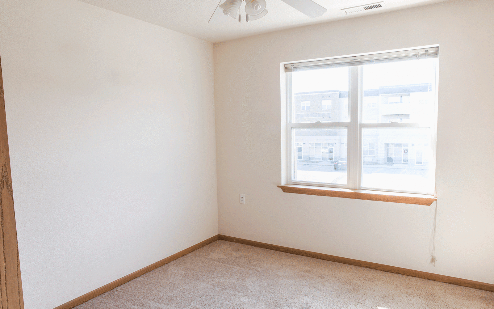 Spacious apartment bedroom at West Towne in Ames, Iowa