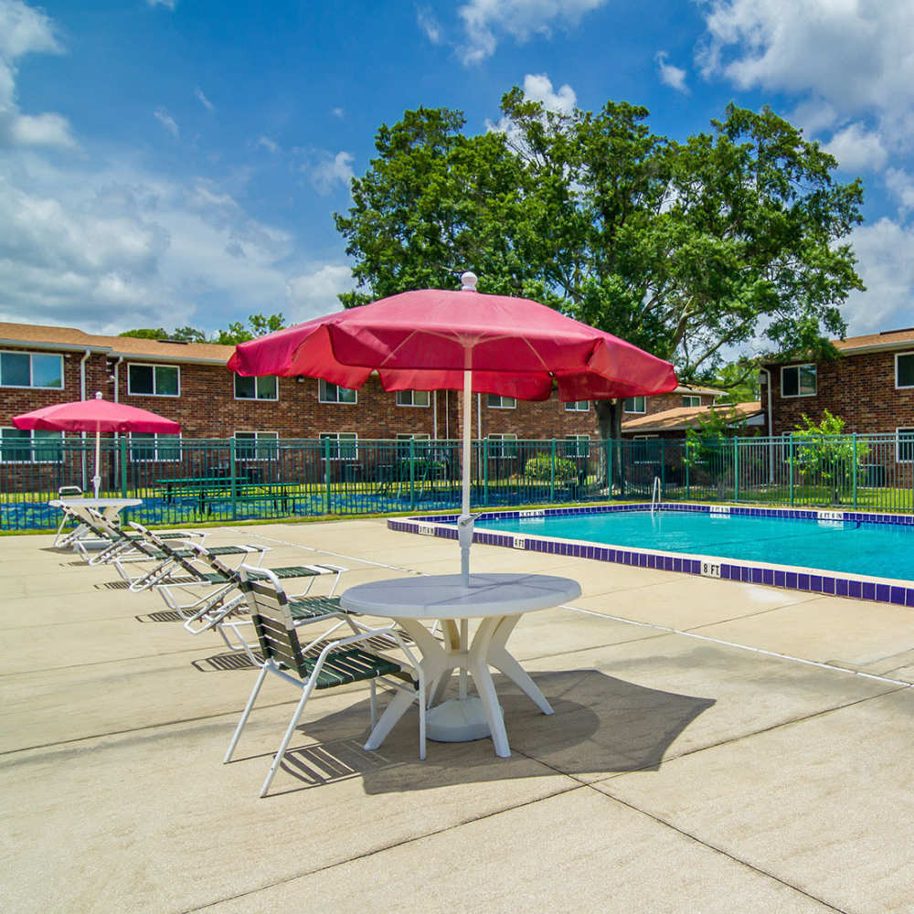 Swimming pool at Monaco Arms in Jacksonville, Florida