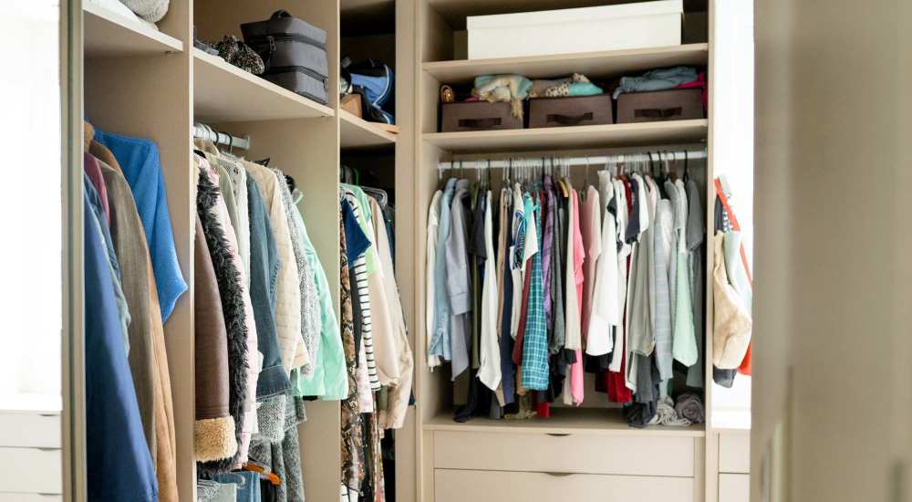 Walk-in closet at The Reed in Pittsburgh, Pennsylvania