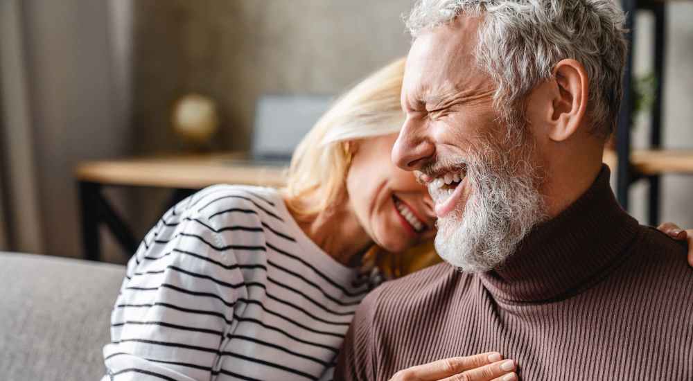 Happy couple at Olive Tree Terrace in West Covina, California