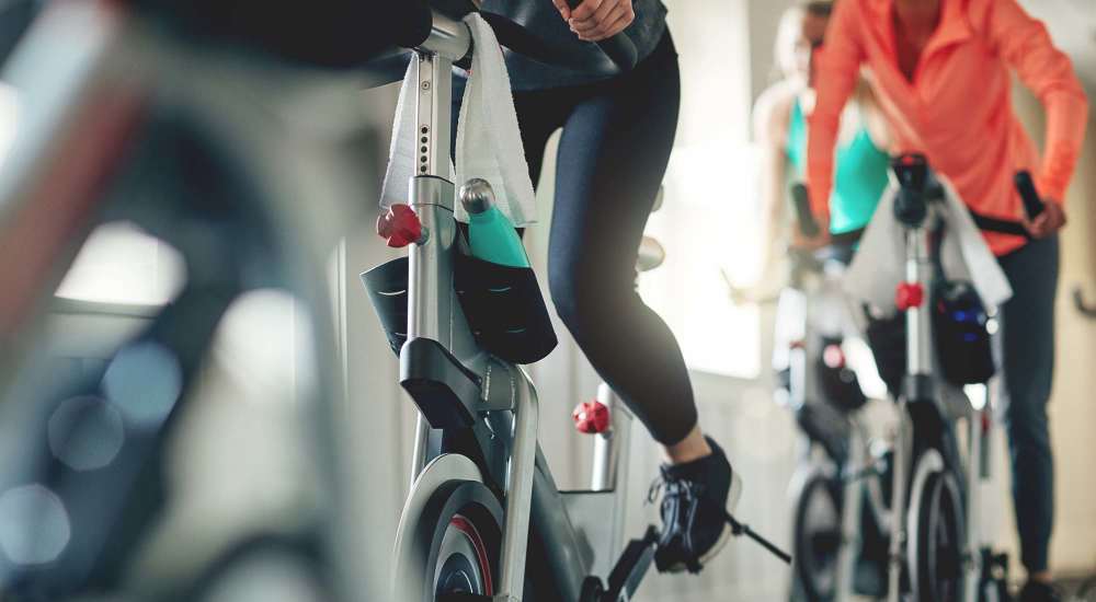 Fitness center at The Warwick at Foundry Creek in Richmond, Virginia