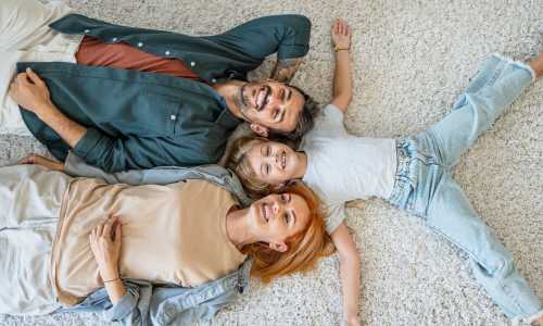 A happy family at Eight Mile House in Stockton, California