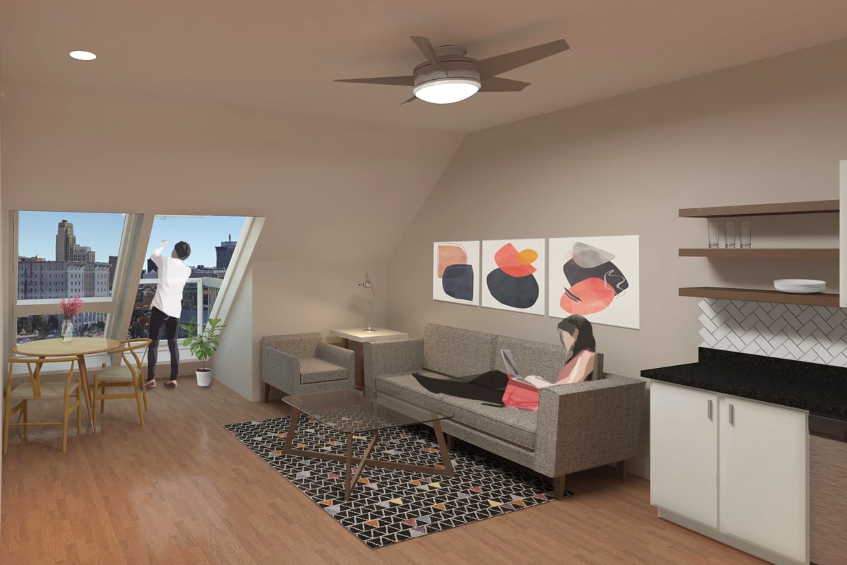 View floor plans at The 805W Lofts in Richmond, Virginia