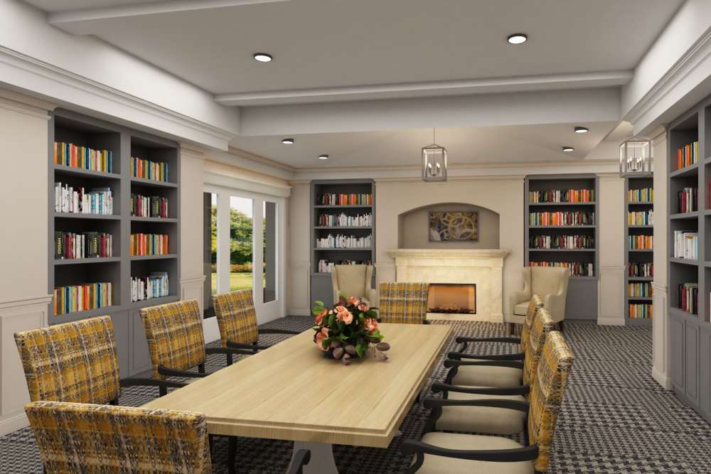 Library at Harmony at Tucker Station in Louisville, Kentucky