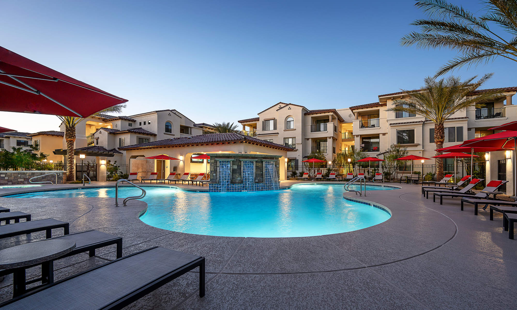 Resort-style pool at San Bellara in Scottsdale, Arizona