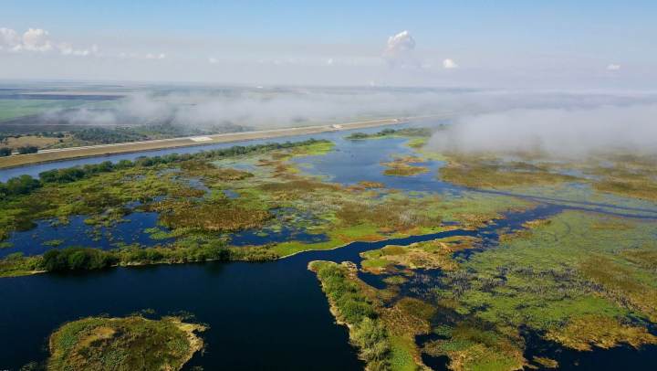 Aerial view image of Lake Okeechobee