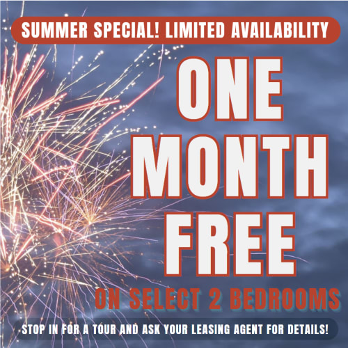 Verena at Cypresswood Summer Special - One Month Free on Select 2 bedroom Units. Limited Availability - Act Fast! **Discount applies after first full months rent.