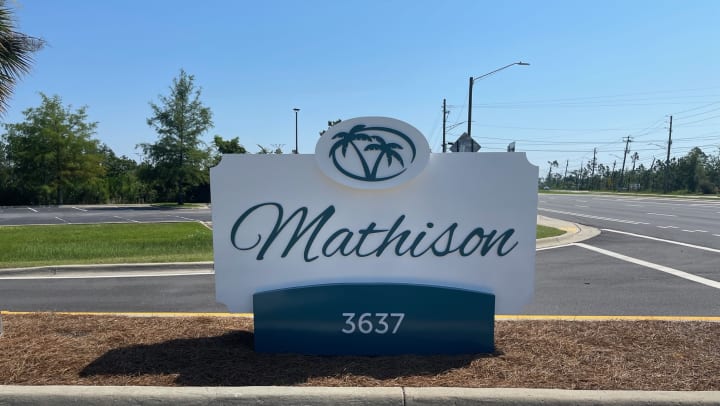 New Entrance Sign at Mathison Retirement Community