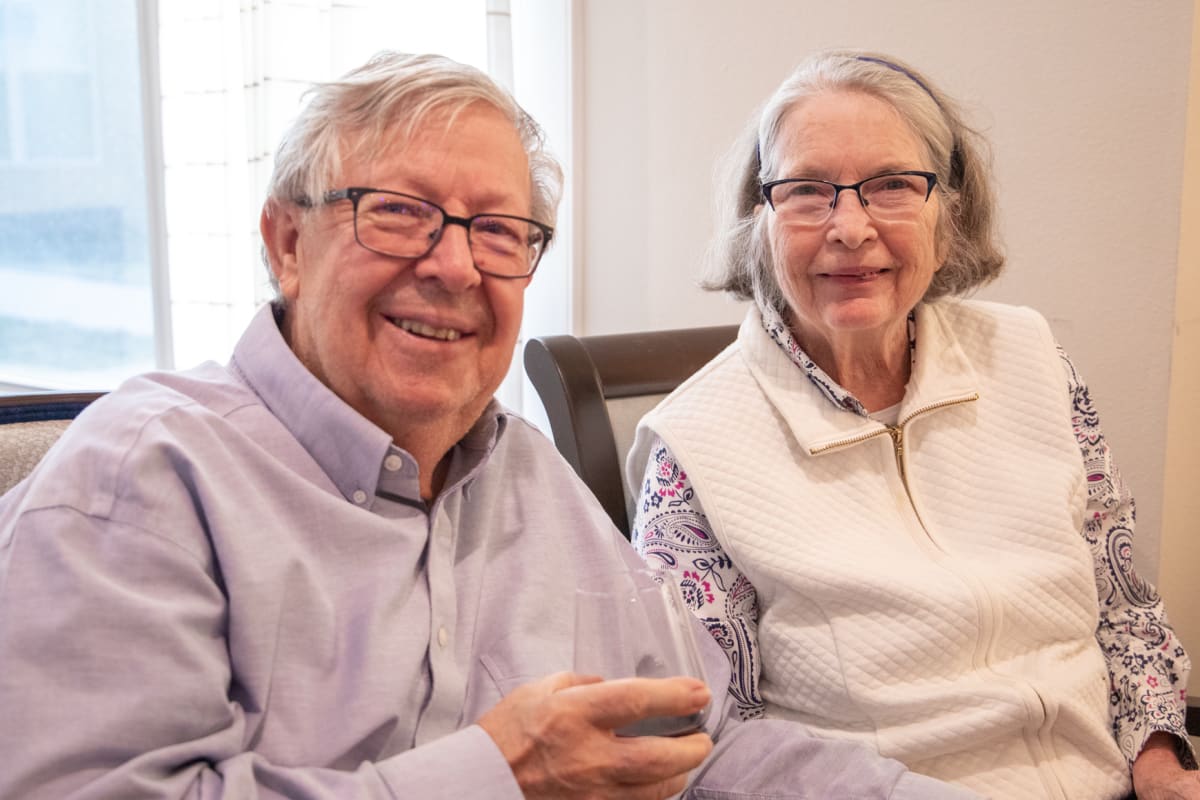 A couple enjoying life at Watermere at Flower Mound in Flower Mound, Texas