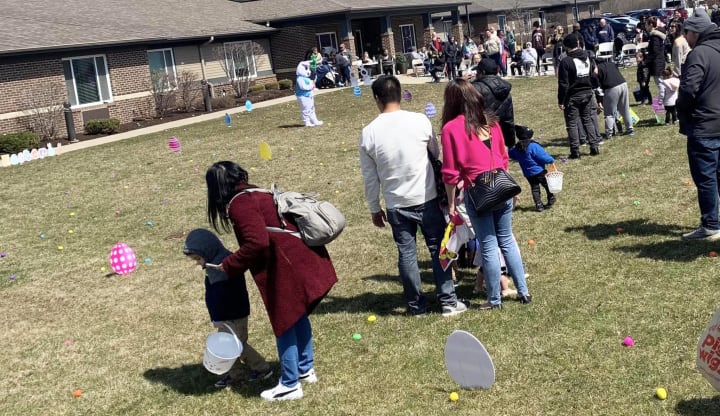 Porter Place Memory Care annual Easter Egg Hunt