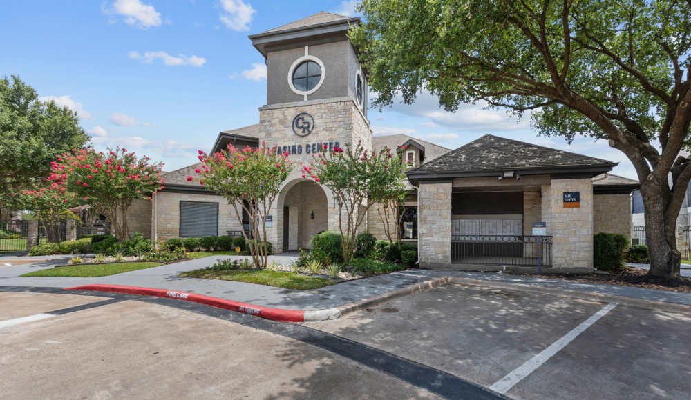 Leasing center at Crossroads Ranch in Houston, Texas