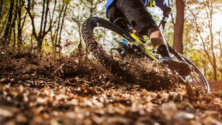 Mountain biking near Legends at White Oak in Ootelwah, Tennessee 