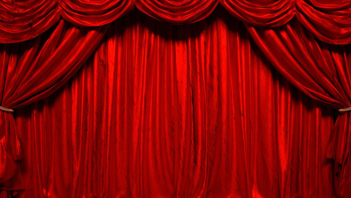 A stage curtain
