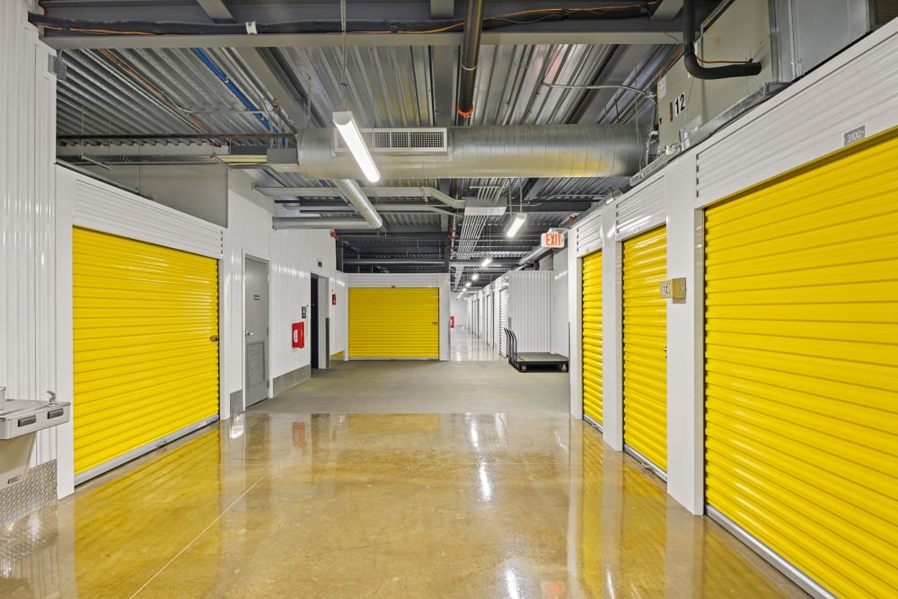 Indoor storage units at Storage 365 in Worcester, Massachusetts