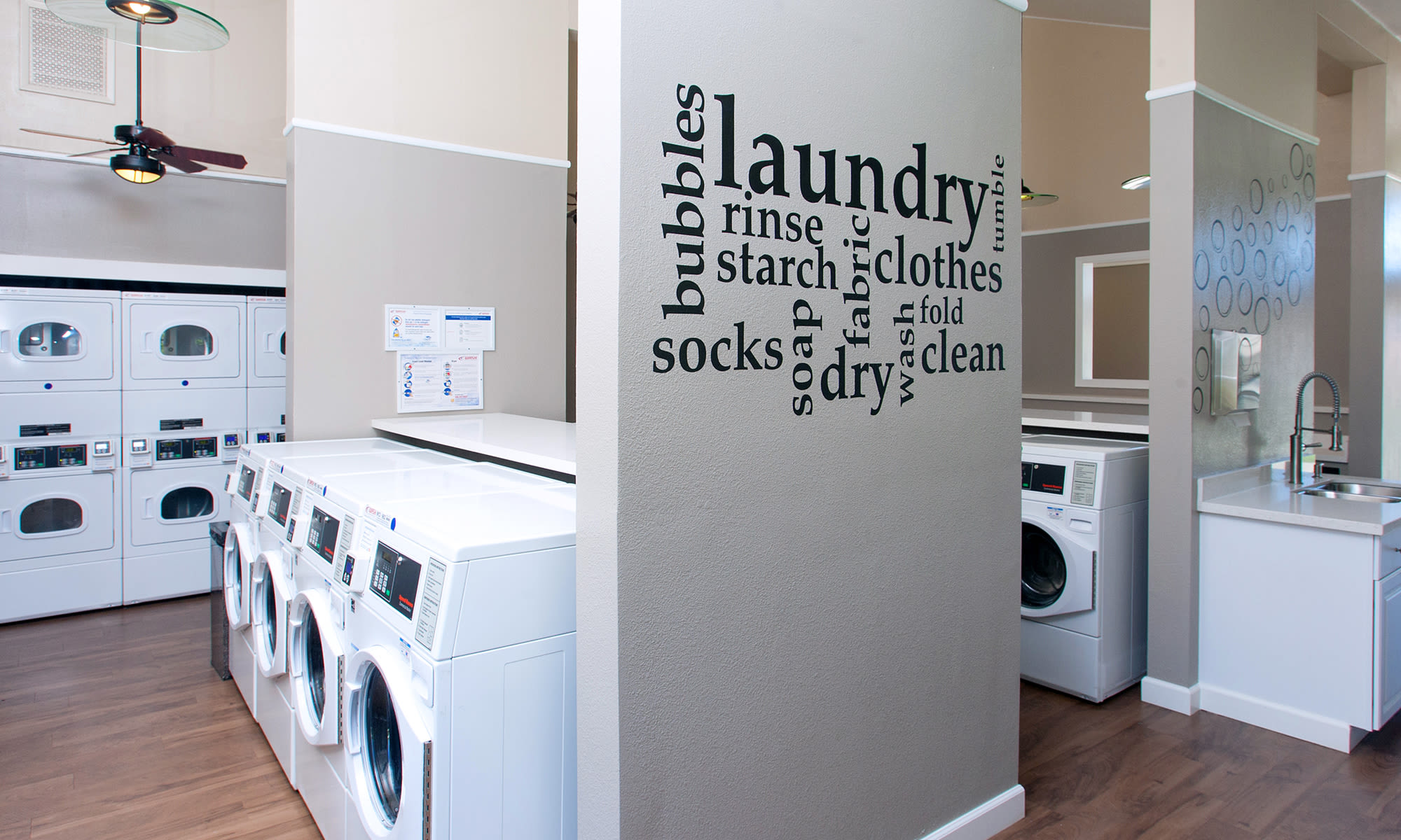 Laundry facility at Beach Cove in Foster City, California