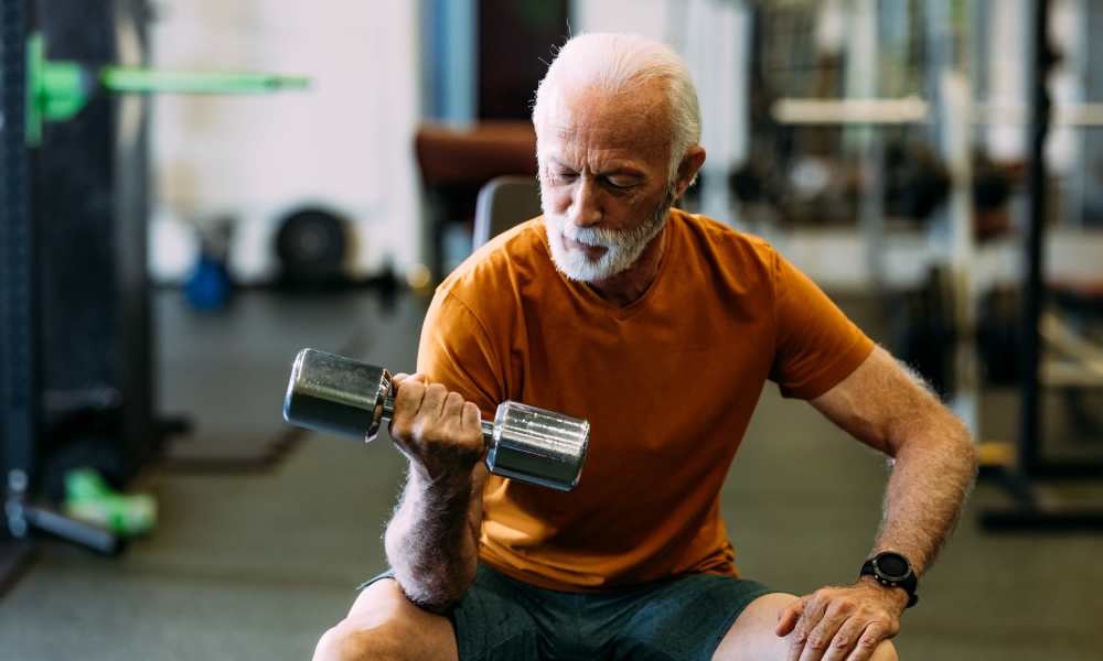 Fitness center at Sierra Meadows in Humble, Texas