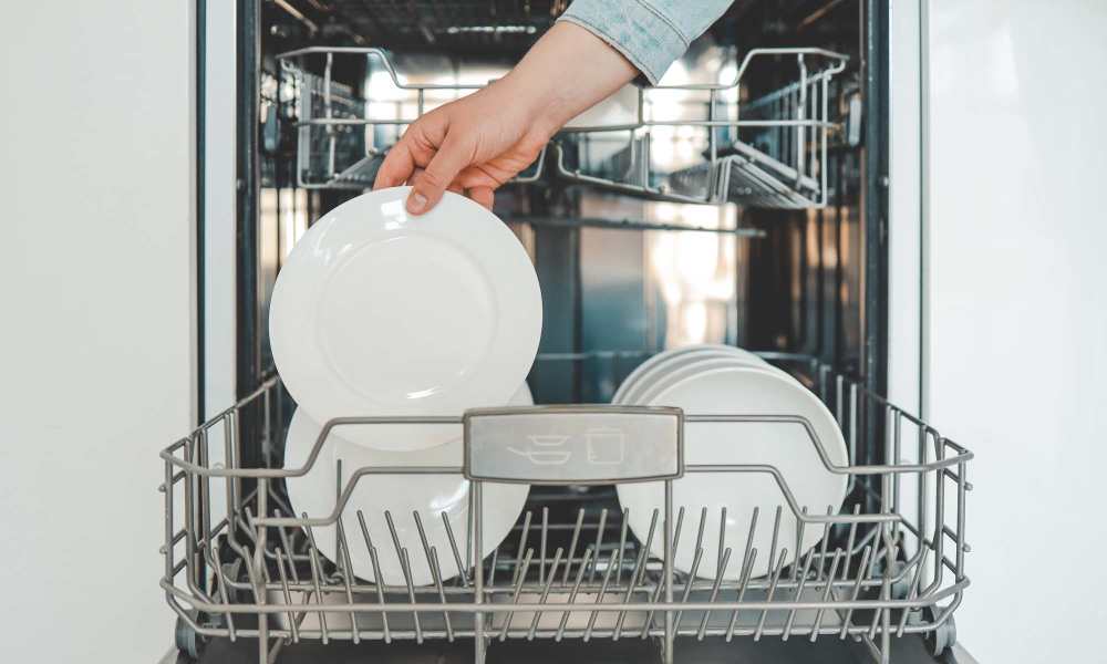 Dishwasher in the apartment kitchen at Columbia Landing in Columbia, Maryland 