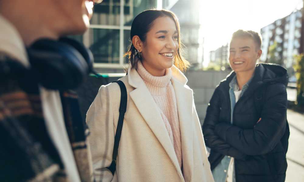 Team members on their way to work at a Campus Life & Style property